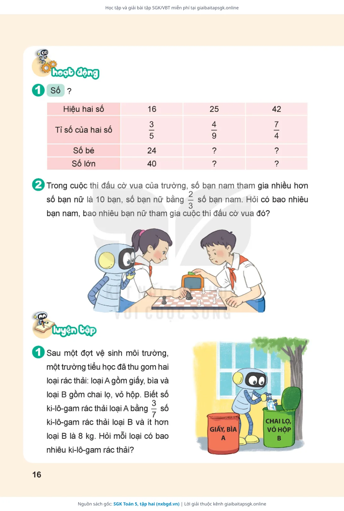 Trang 17 sách giáo khoa SGK Toán 5, tập hai thu nhỏ