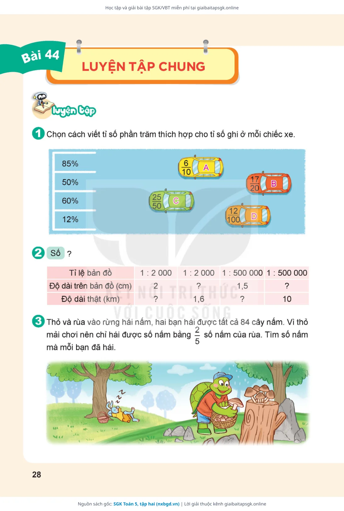 Trang 26 sách giáo khoa SGK Toán 5, tập hai bản chuẩn