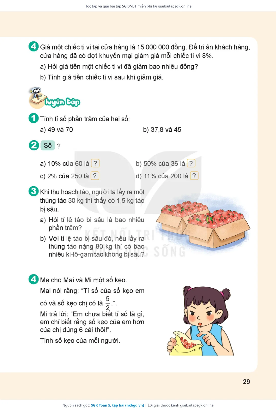Trang 27 sách giáo khoa SGK Toán 5, tập hai bản chuẩn