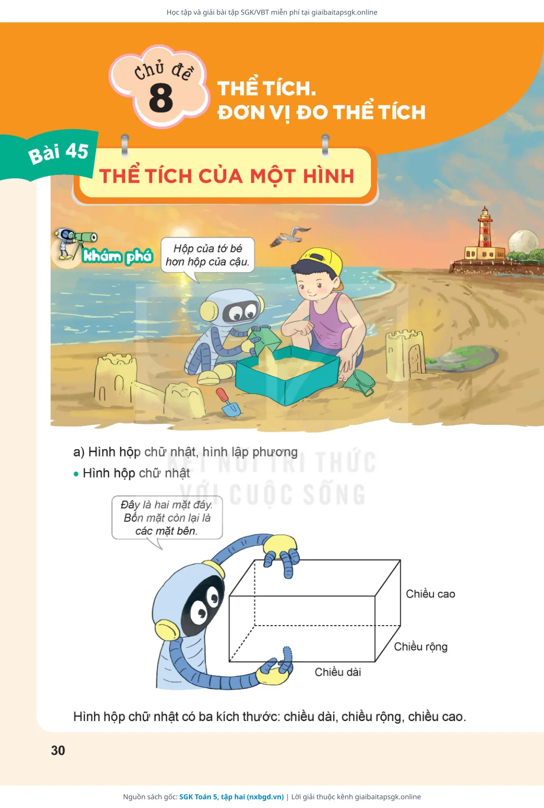 Trang 31 sách giáo khoa SGK Toán 5, tập hai thu nhỏ