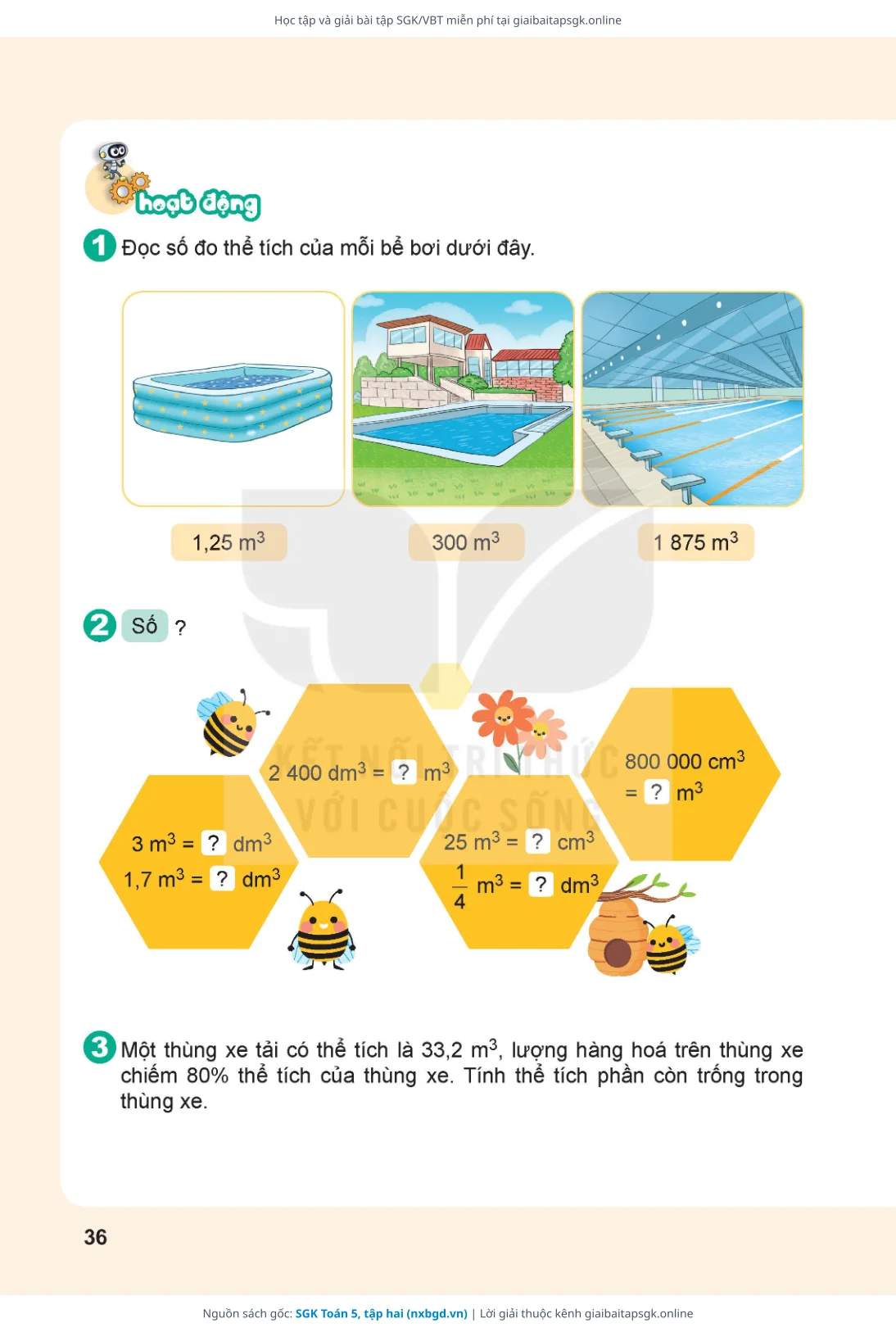Trang 37 sách giáo khoa SGK Toán 5, tập hai thu nhỏ
