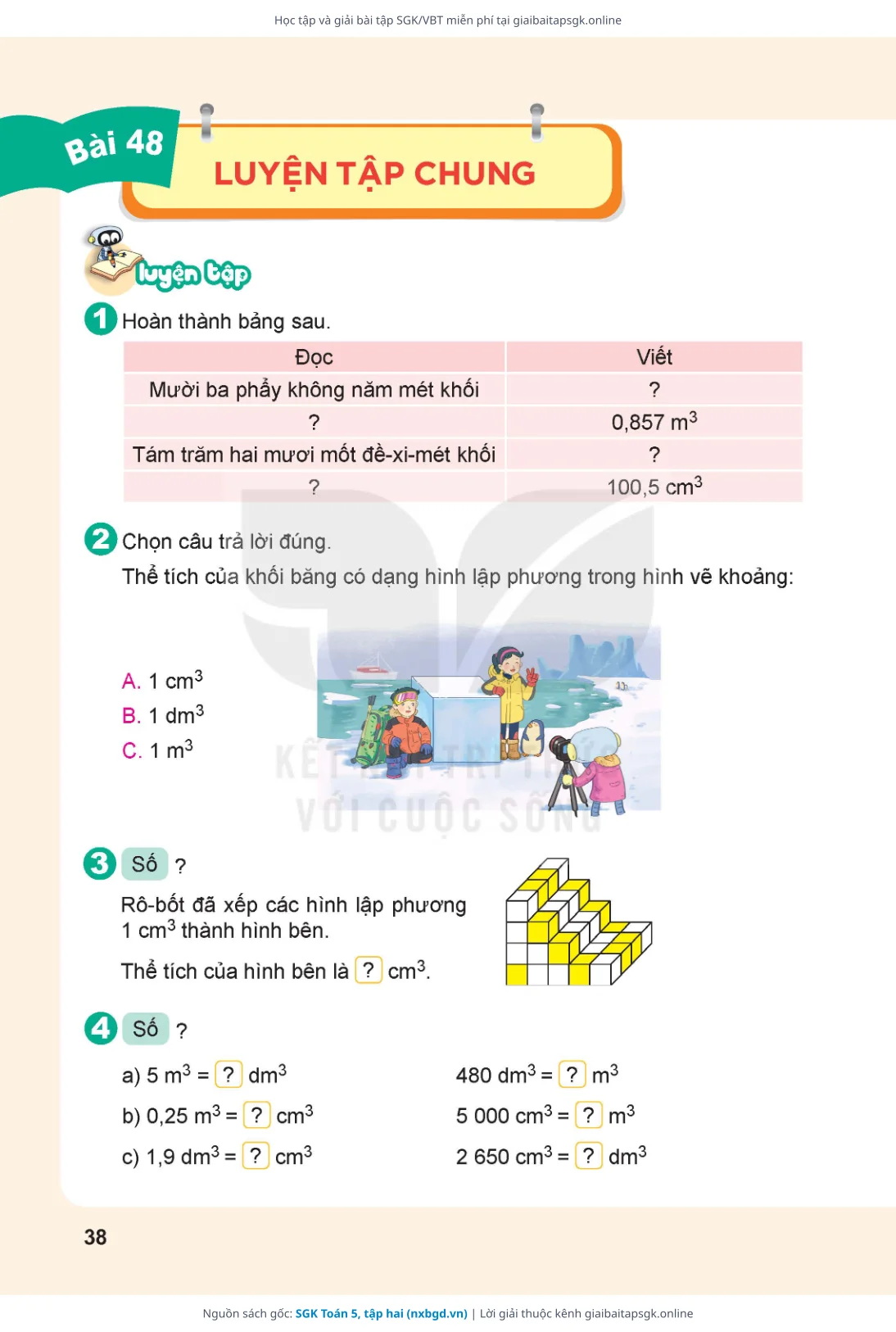 Trang 39 sách giáo khoa SGK Toán 5, tập hai thu nhỏ