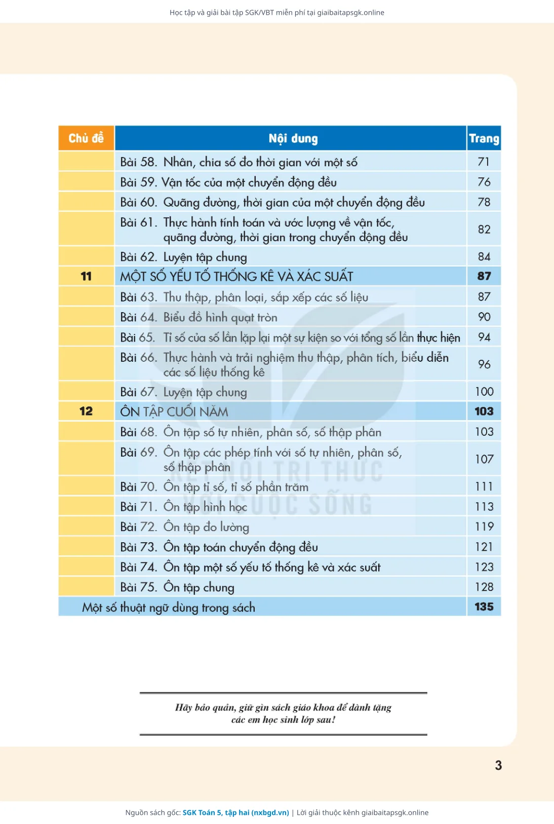 Trang 4 sách giáo khoa SGK Toán 5, tập hai thu nhỏ