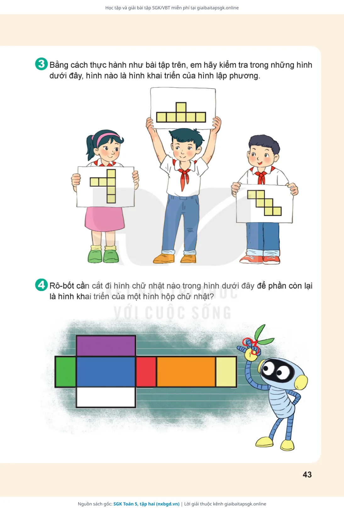 Trang 44 sách giáo khoa SGK Toán 5, tập hai thu nhỏ