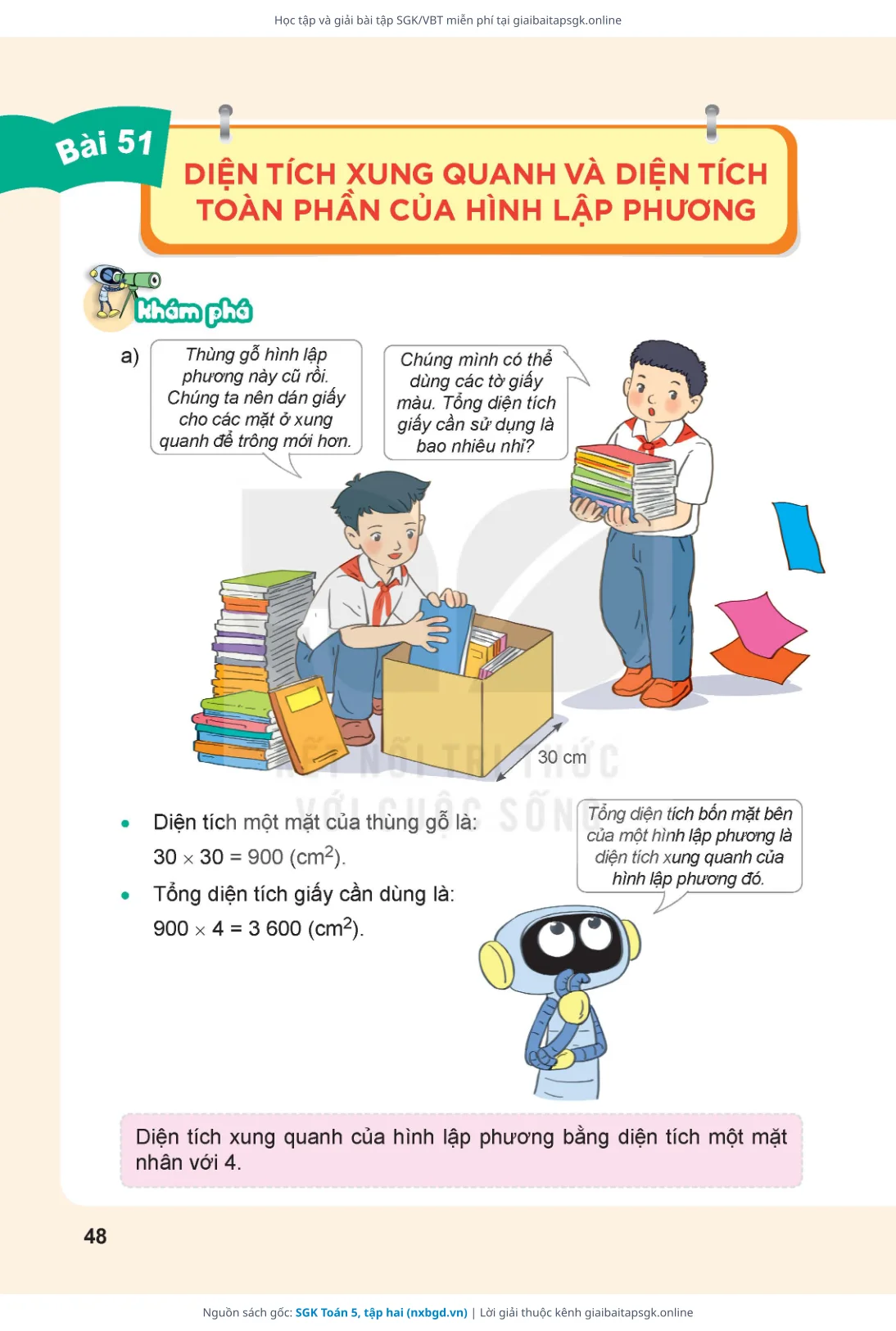 Trang 49 sách giáo khoa SGK Toán 5, tập hai thu nhỏ
