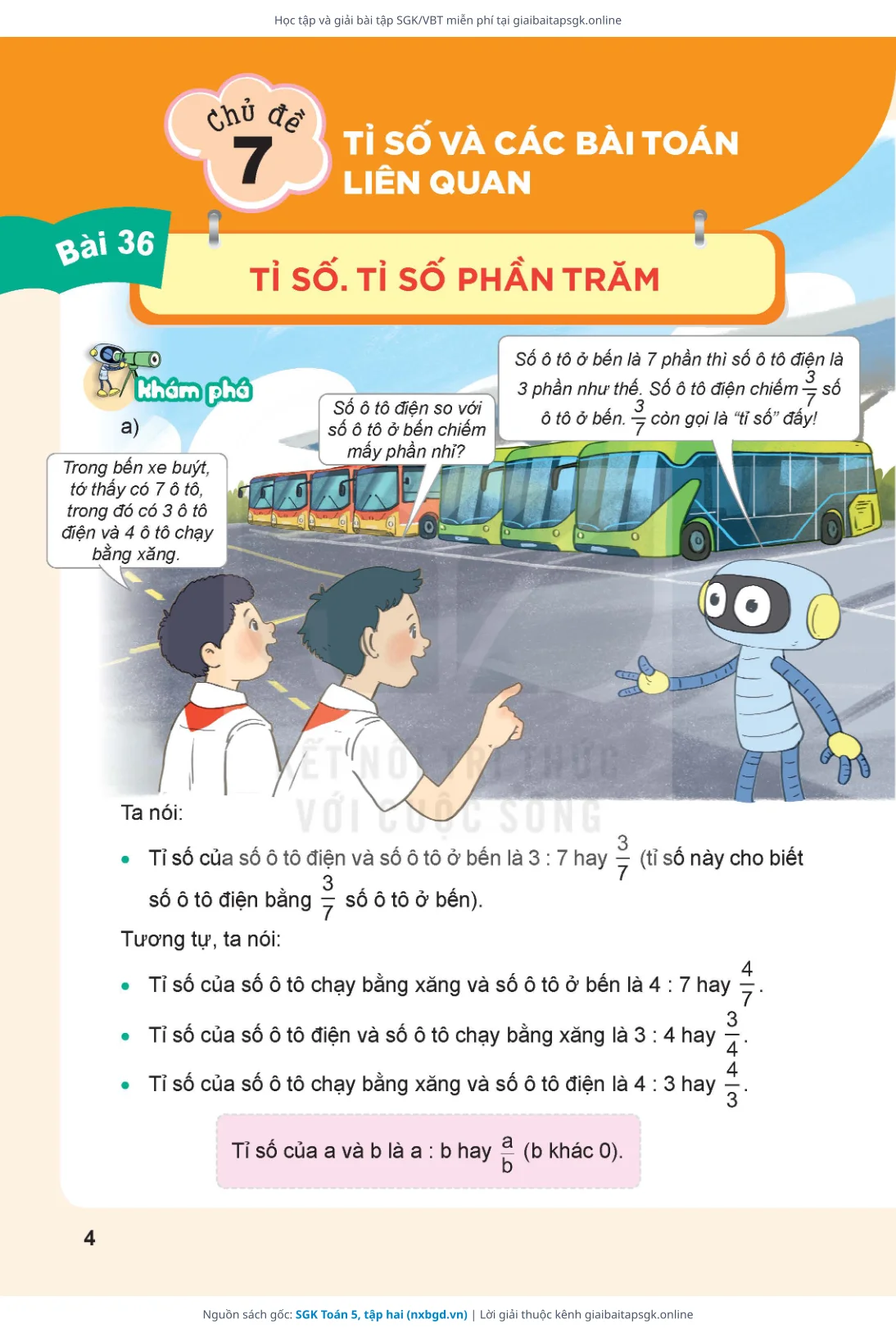 Trang 5 sách giáo khoa SGK Toán 5, tập hai thu nhỏ