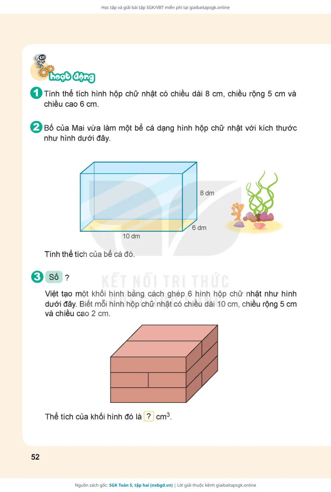 Trang 53 sách giáo khoa SGK Toán 5, tập hai thu nhỏ
