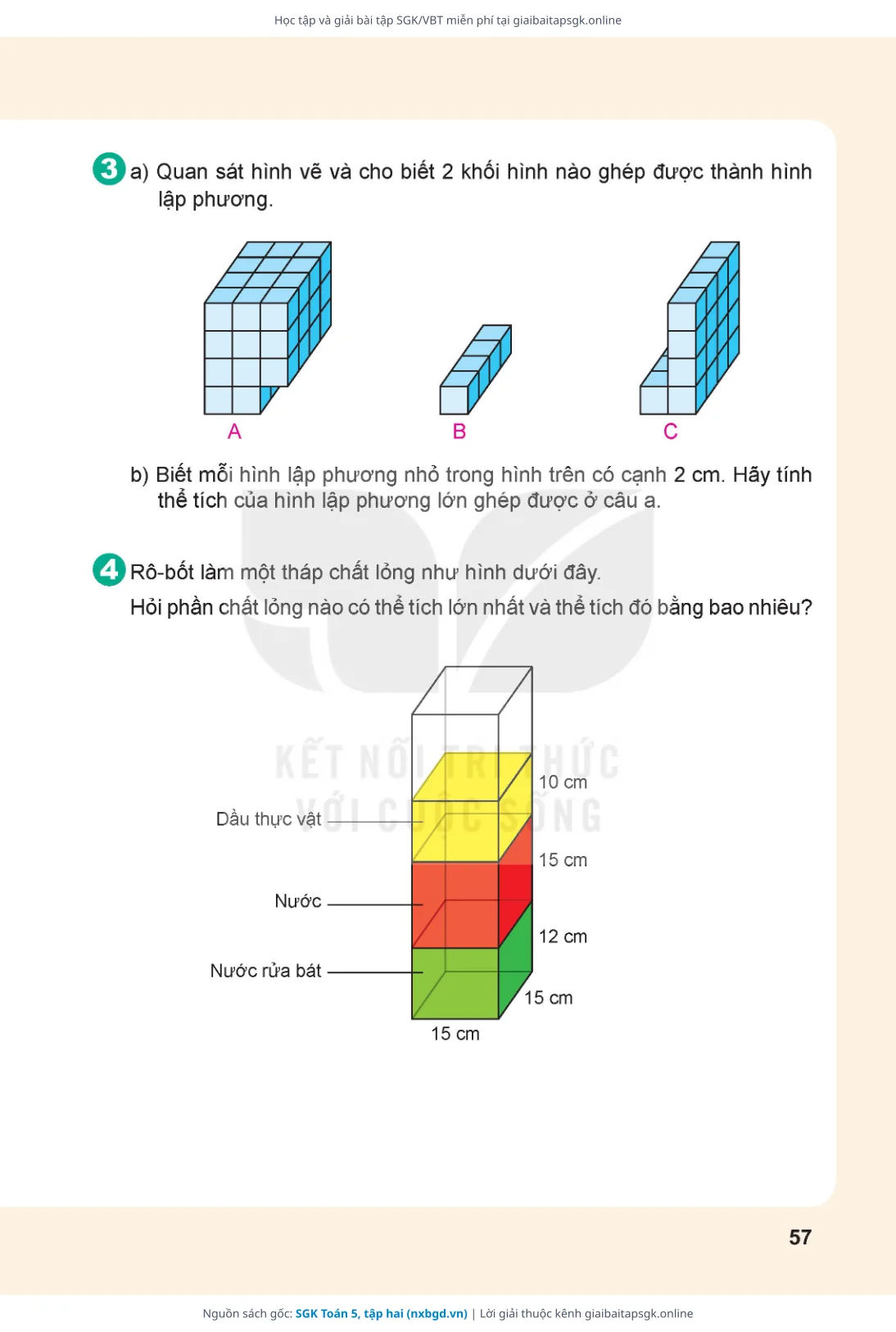 Trang 58 sách giáo khoa SGK Toán 5, tập hai thu nhỏ
