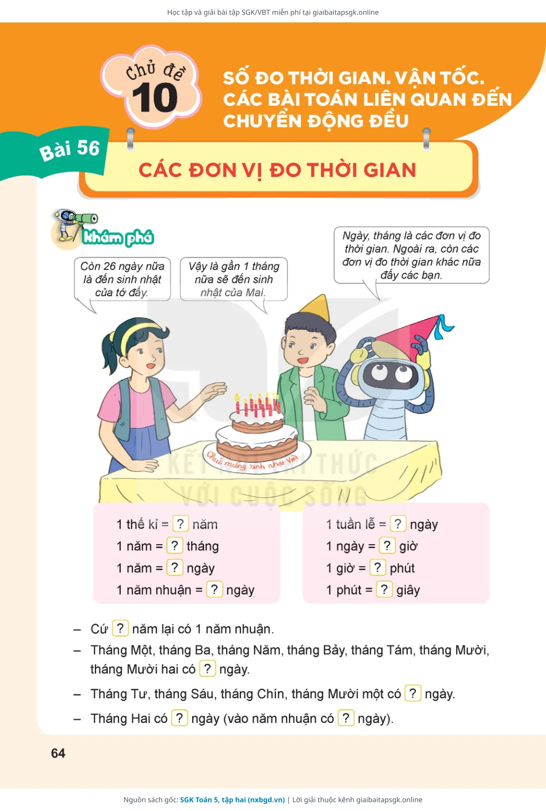 Trang 65 sách giáo khoa SGK Toán 5, tập hai thu nhỏ