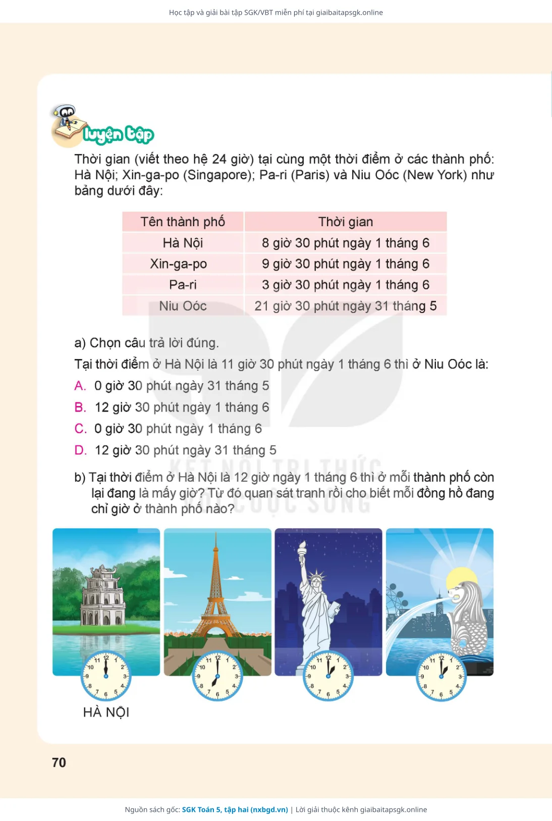 Trang 71 sách giáo khoa SGK Toán 5, tập hai thu nhỏ