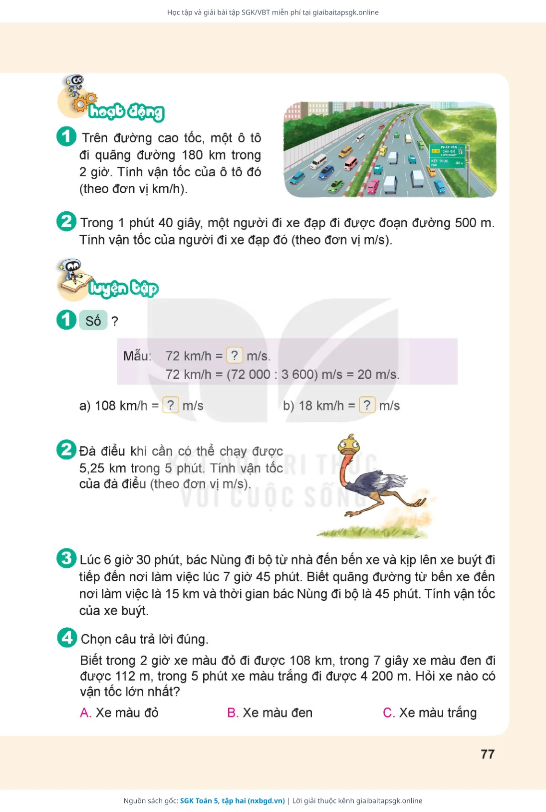 Trang 78 sách giáo khoa SGK Toán 5, tập hai thu nhỏ