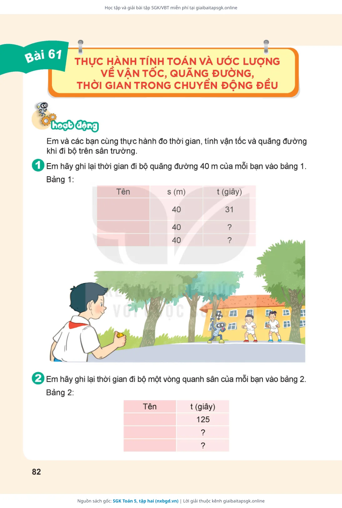 Trang 83 sách giáo khoa SGK Toán 5, tập hai thu nhỏ