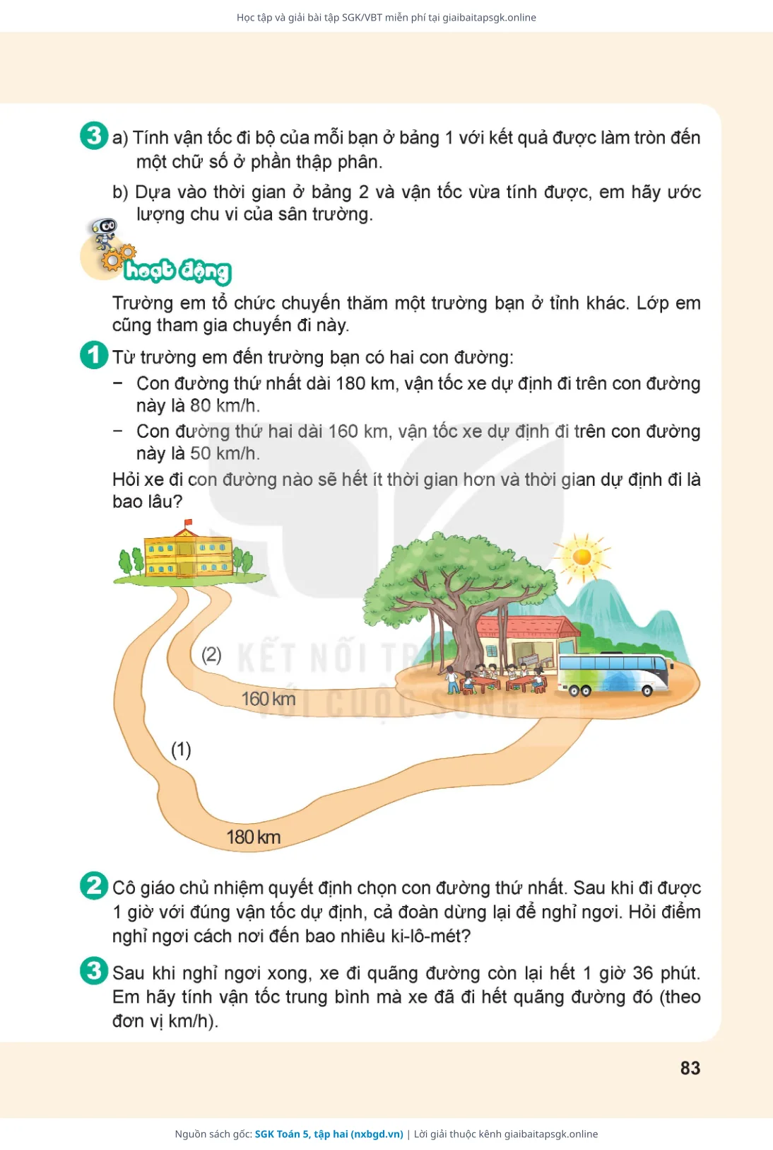 Trang 84 sách giáo khoa SGK Toán 5, tập hai thu nhỏ
