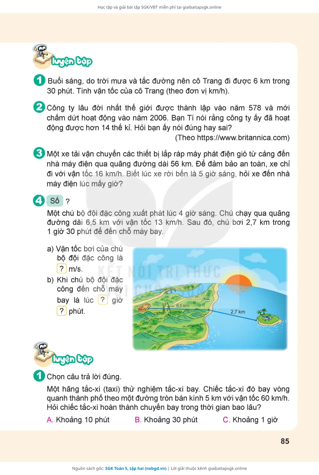 Trang 86 sách giáo khoa SGK Toán 5, tập hai thu nhỏ
