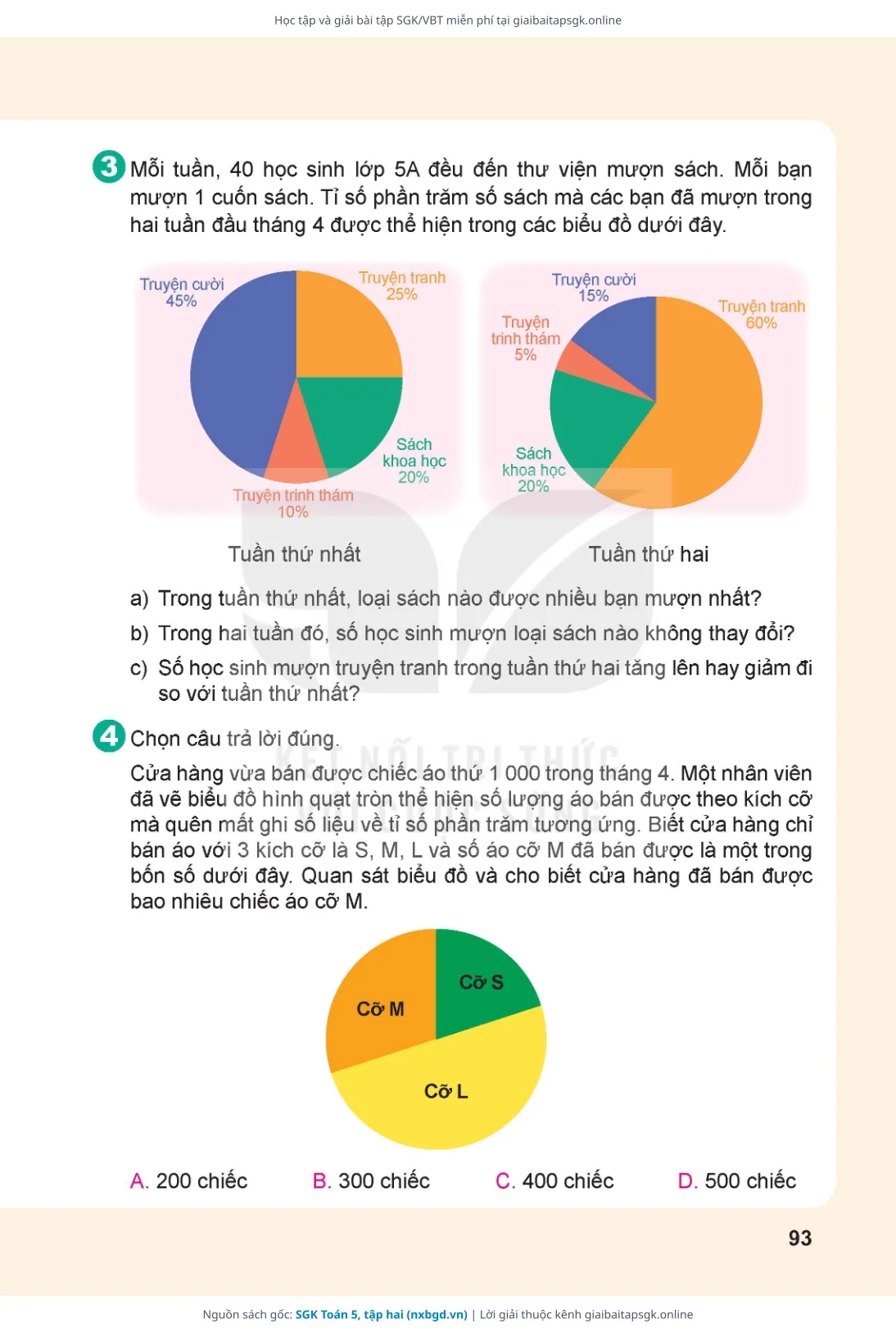 Trang 94 sách giáo khoa SGK Toán 5, tập hai thu nhỏ