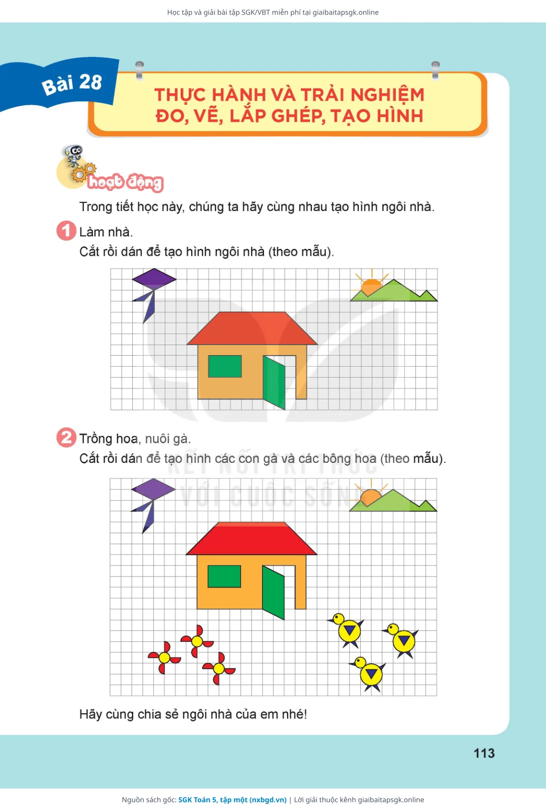 Trang 113 sách giáo khoa SGK Toán 5, tập một bản chuẩn