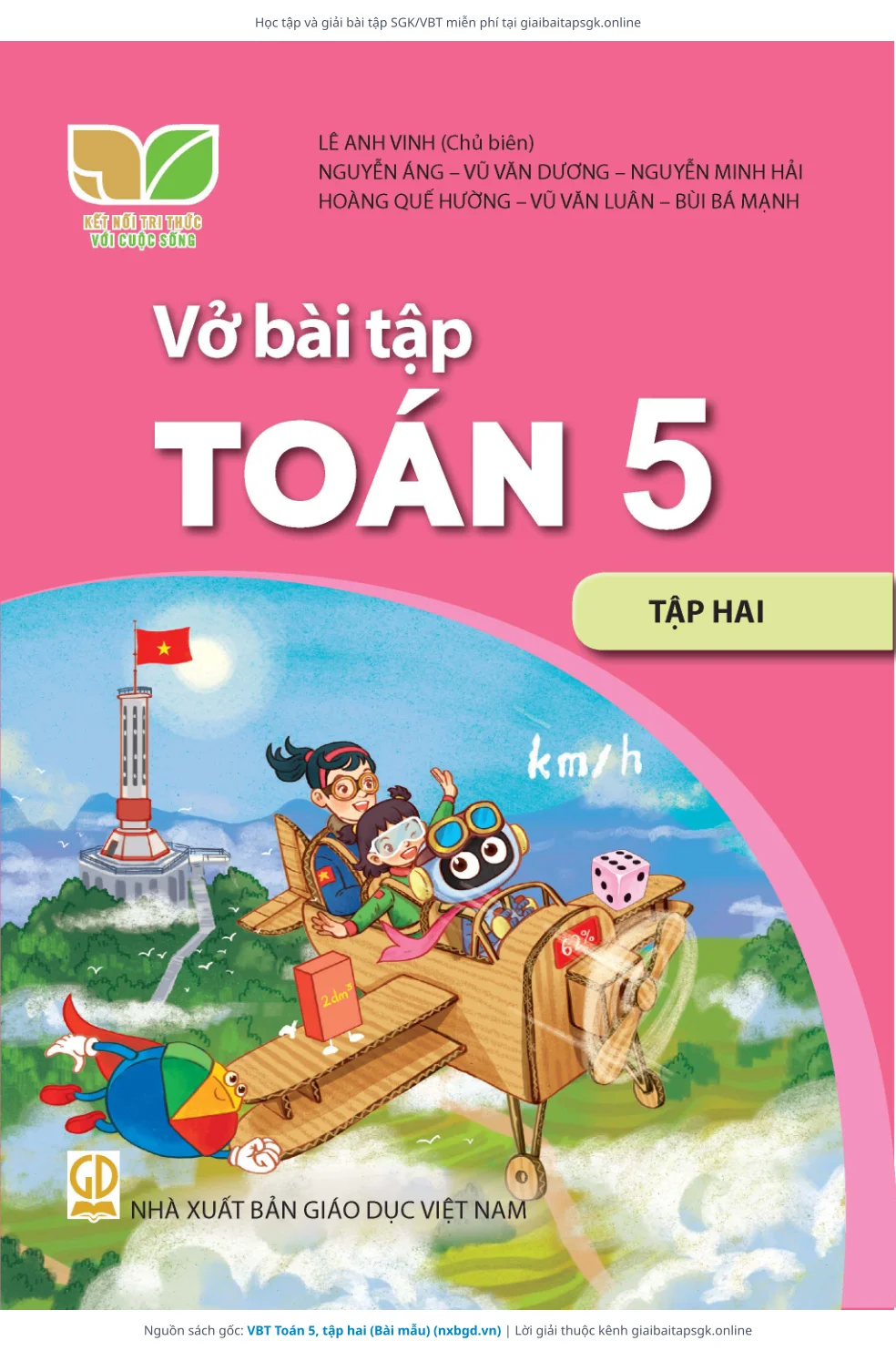 Trang 1 sách giáo khoa VBT Toán 5, tập hai (Bài mẫu) bản chuẩn