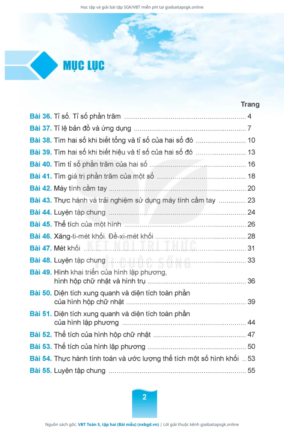 Trang 3 sách giáo khoa VBT Toán 5, tập hai (Bài mẫu) thu nhỏ
