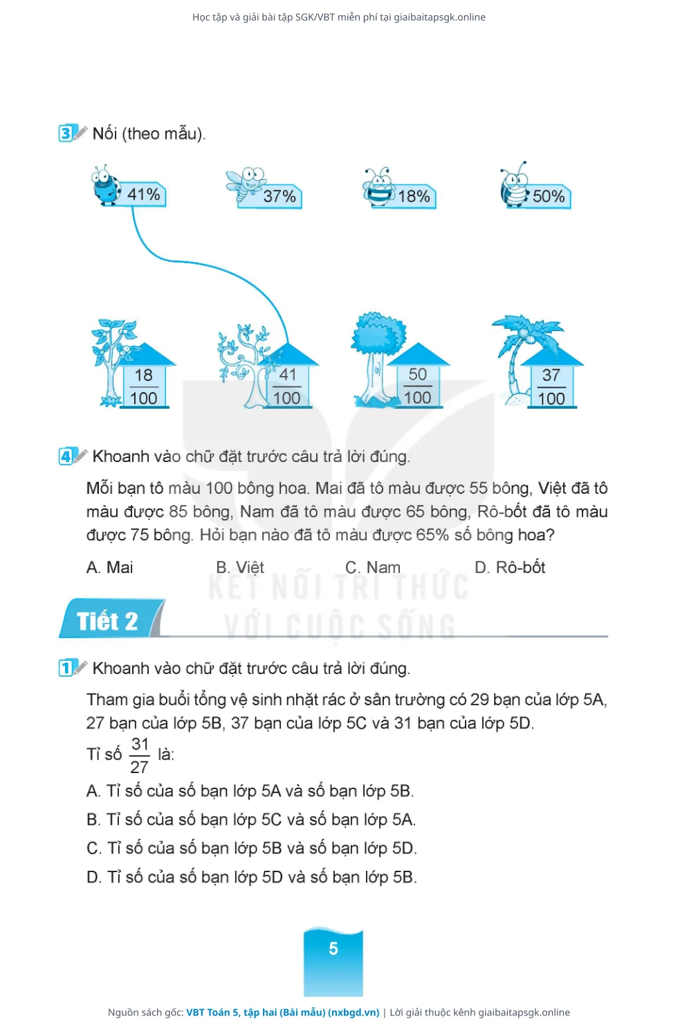 Trang 6 sách giáo khoa VBT Toán 5, tập hai (Bài mẫu) thu nhỏ