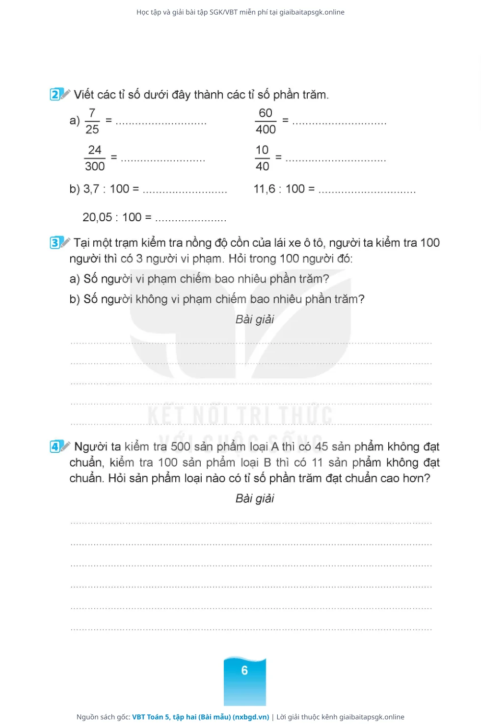 Trang 7 sách giáo khoa VBT Toán 5, tập hai (Bài mẫu) thu nhỏ