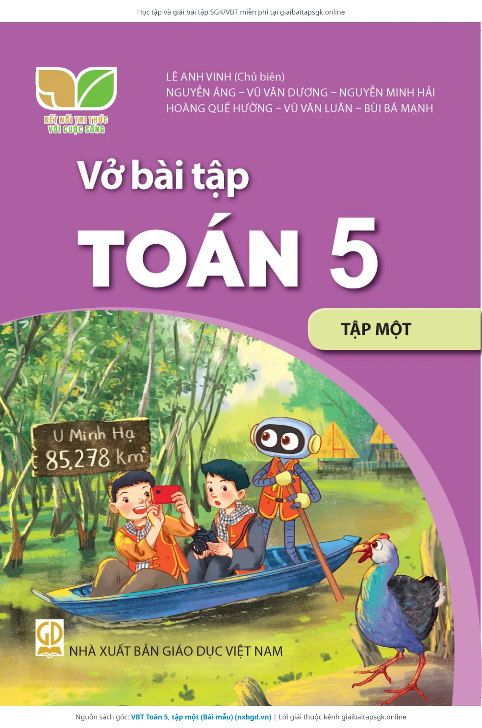 Trang 1 sách giáo khoa VBT Toán 5, tập một (Bài mẫu) bản chuẩn