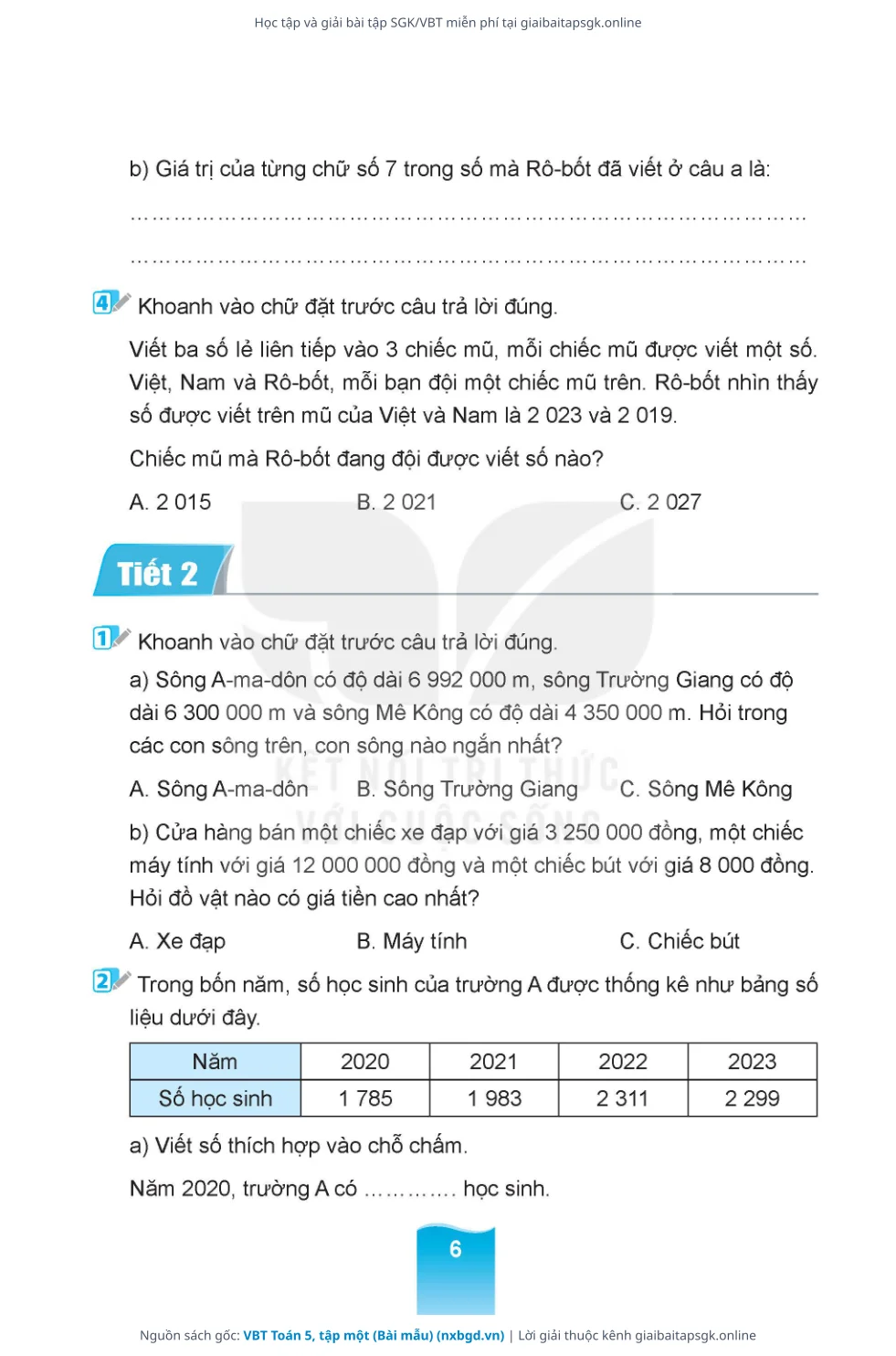 Trang 7 sách giáo khoa VBT Toán 5, tập một (Bài mẫu) thu nhỏ