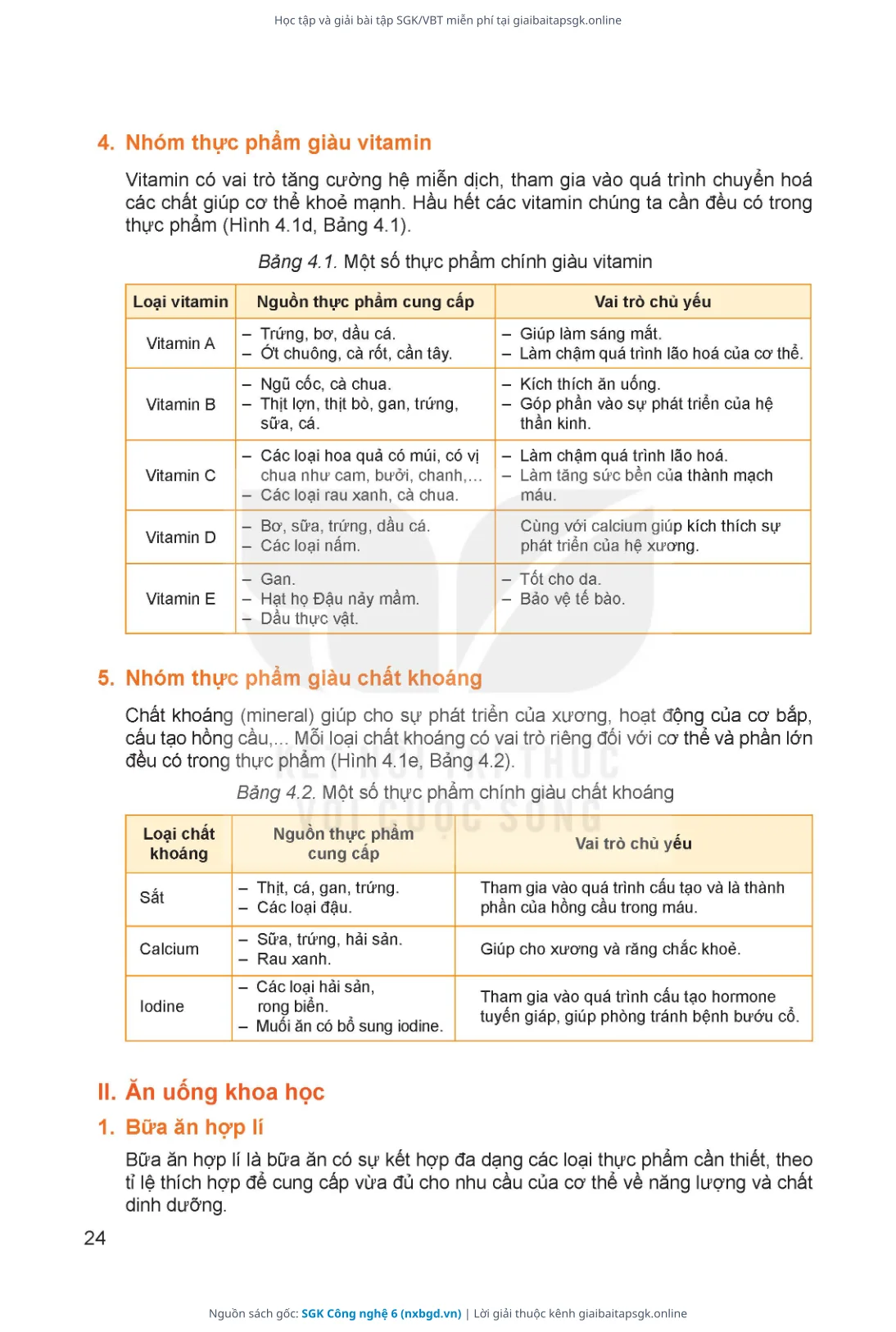 Trang 25 sách giáo khoa SGK Công nghệ 6 thu nhỏ