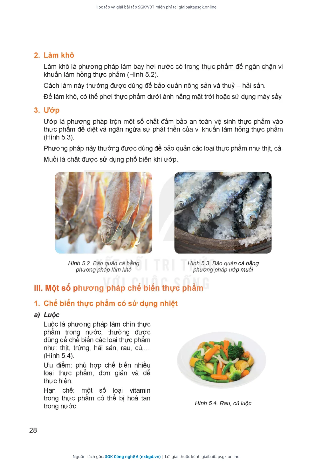 Trang 29 sách giáo khoa SGK Công nghệ 6 thu nhỏ