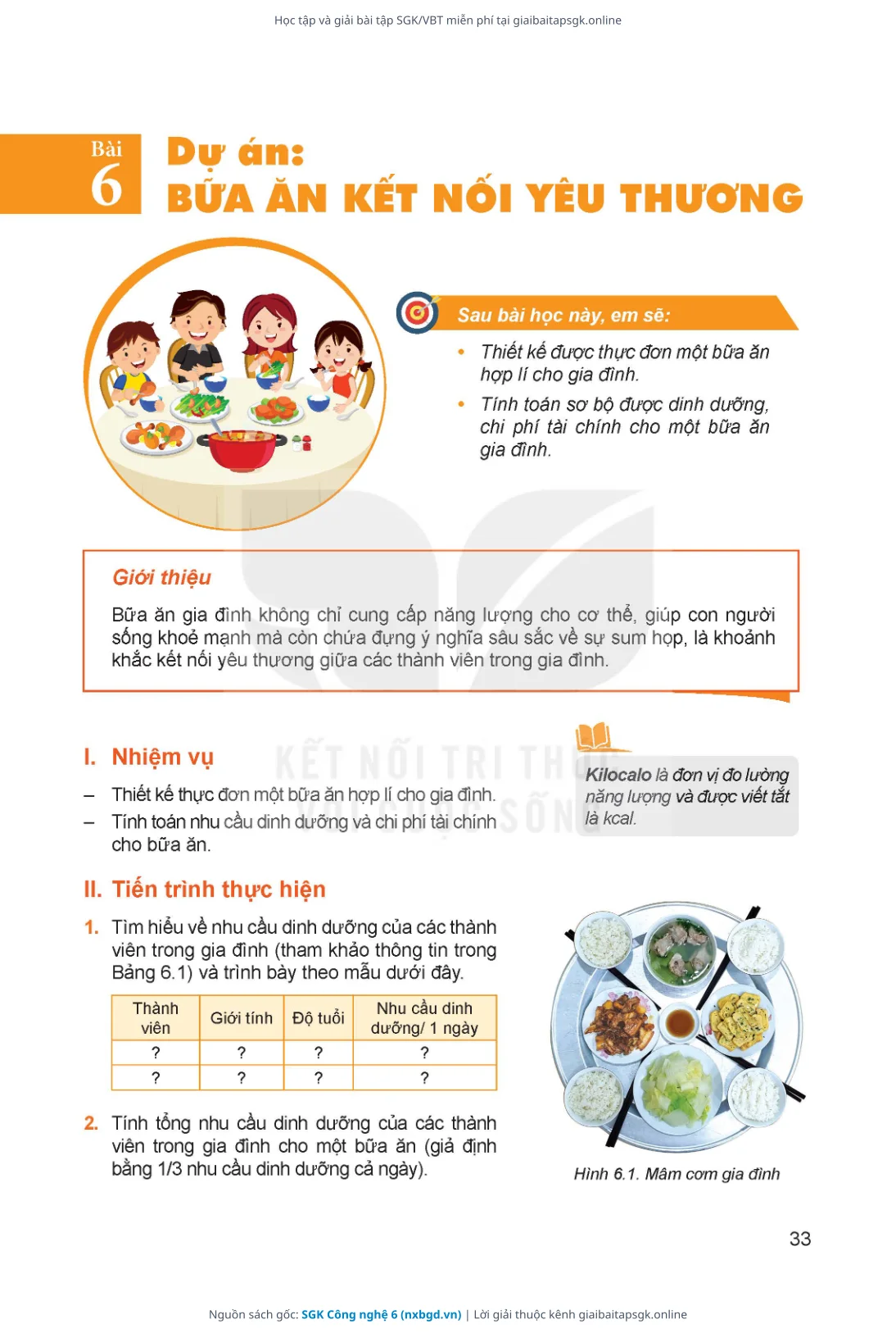 Trang 34 sách giáo khoa SGK Công nghệ 6 thu nhỏ