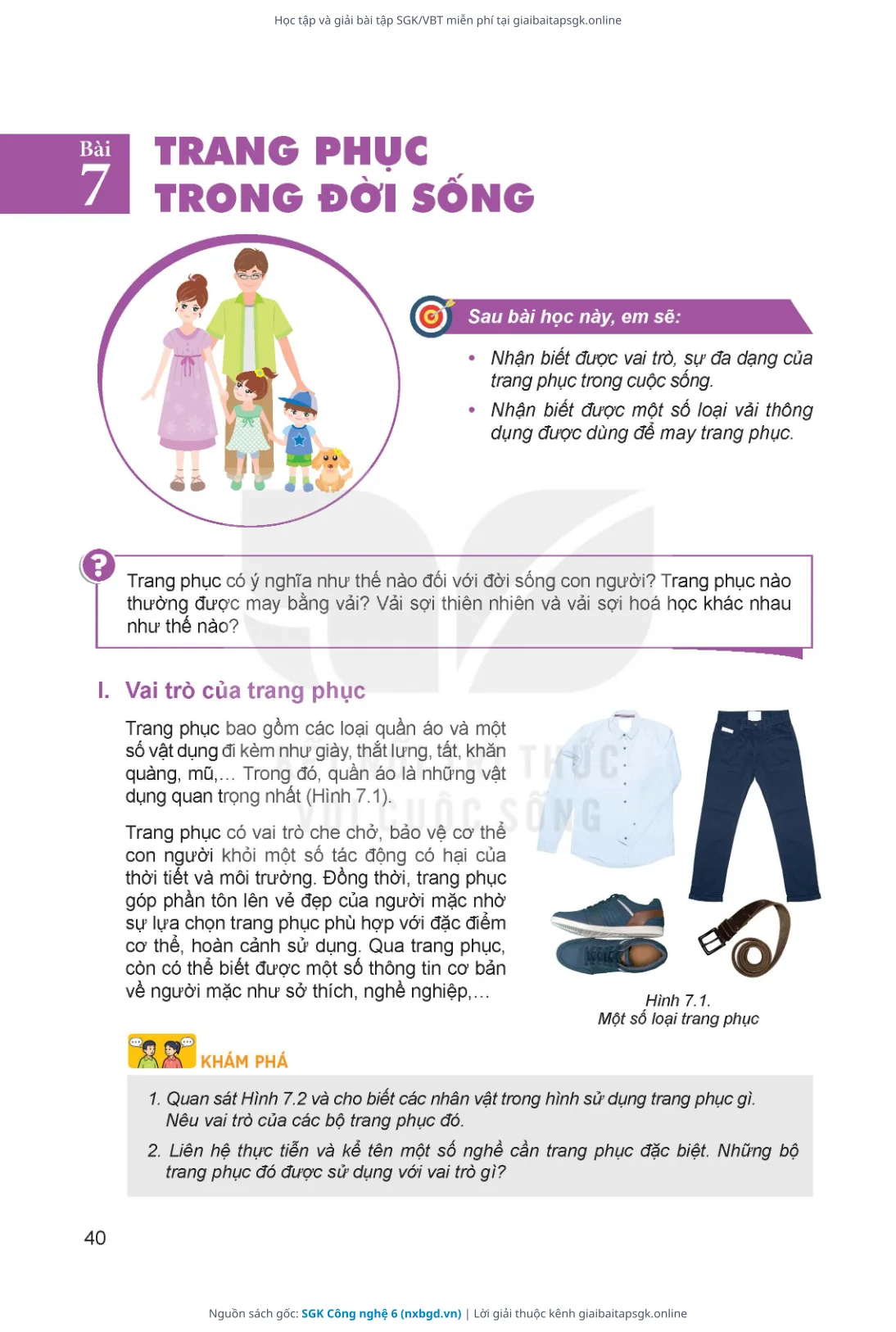 Trang 41 sách giáo khoa SGK Công nghệ 6 thu nhỏ