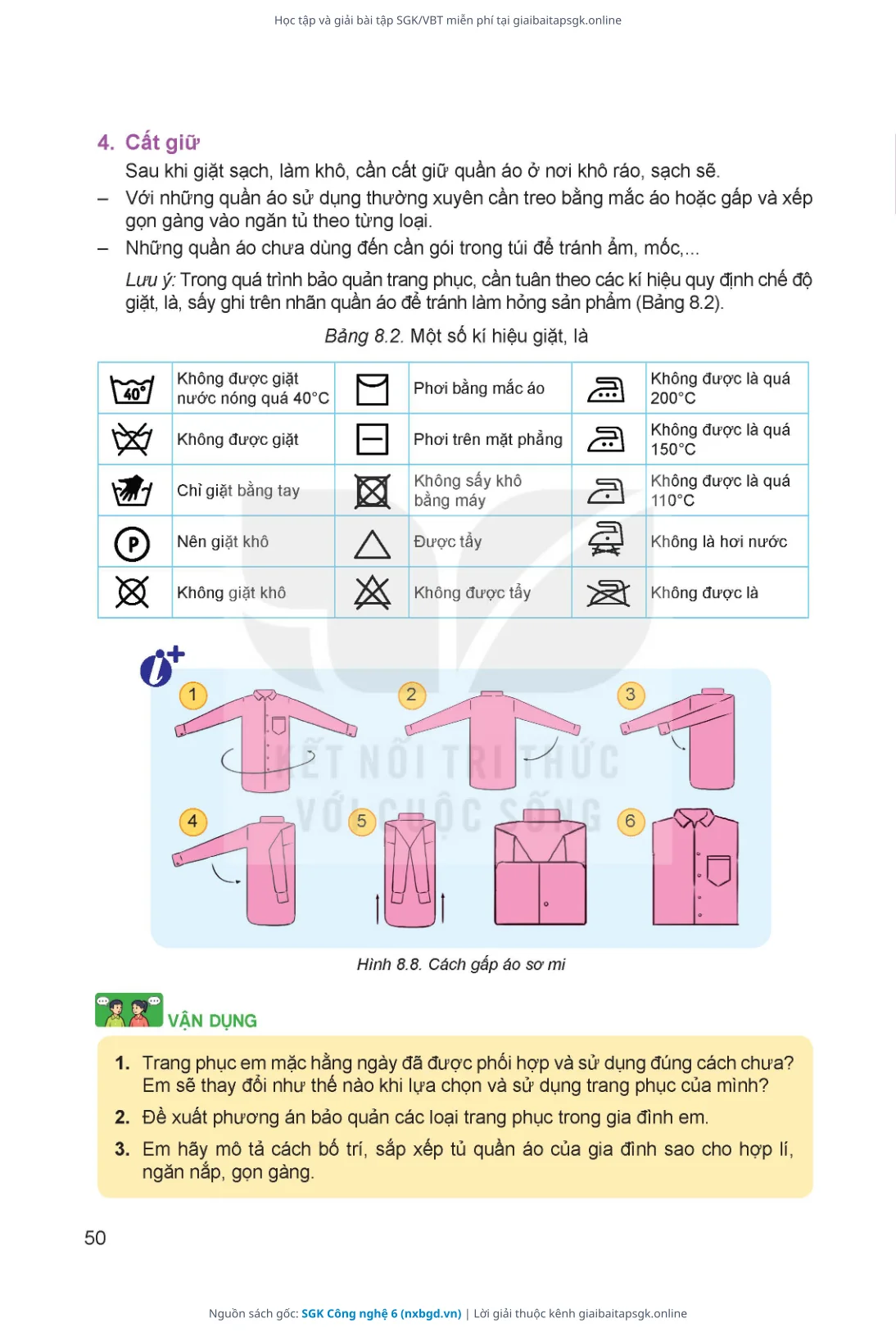 Trang 51 sách giáo khoa SGK Công nghệ 6 thu nhỏ