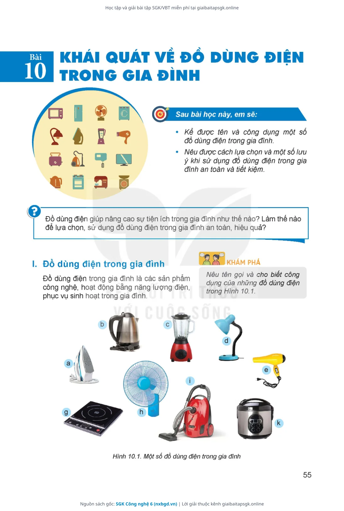 Trang 56 sách giáo khoa SGK Công nghệ 6 thu nhỏ