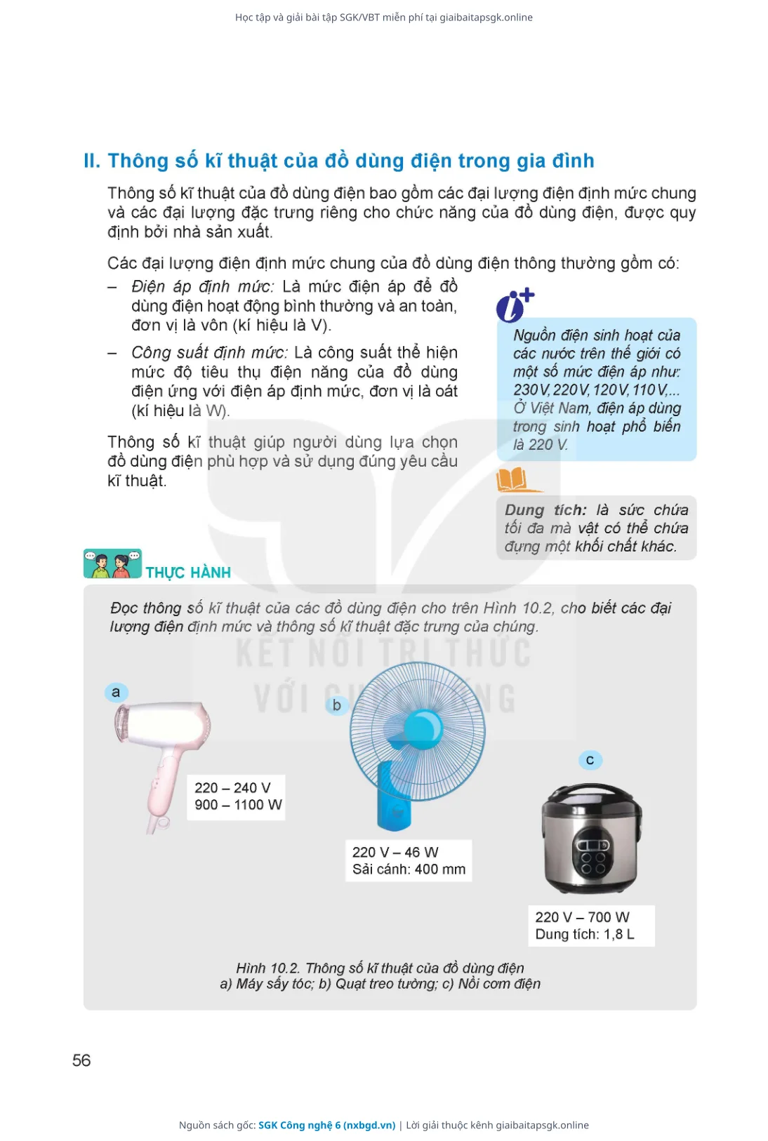 Trang 57 sách giáo khoa SGK Công nghệ 6 thu nhỏ