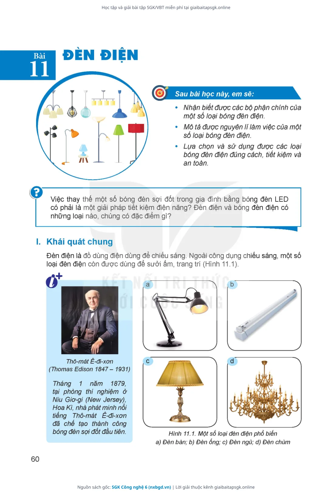 Trang 61 sách giáo khoa SGK Công nghệ 6 thu nhỏ