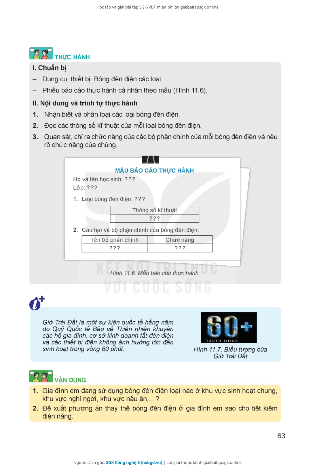 Trang 64 sách giáo khoa SGK Công nghệ 6 thu nhỏ