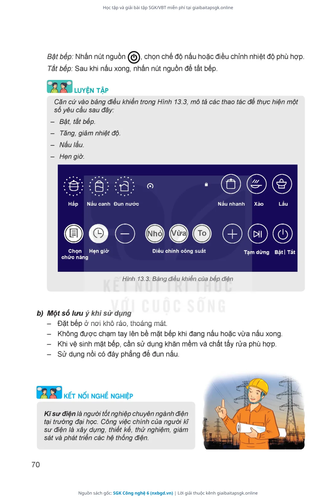 Trang 71 sách giáo khoa SGK Công nghệ 6 thu nhỏ