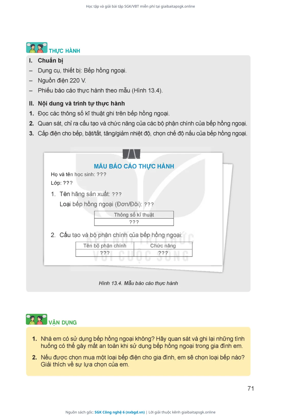 Trang 72 sách giáo khoa SGK Công nghệ 6 thu nhỏ