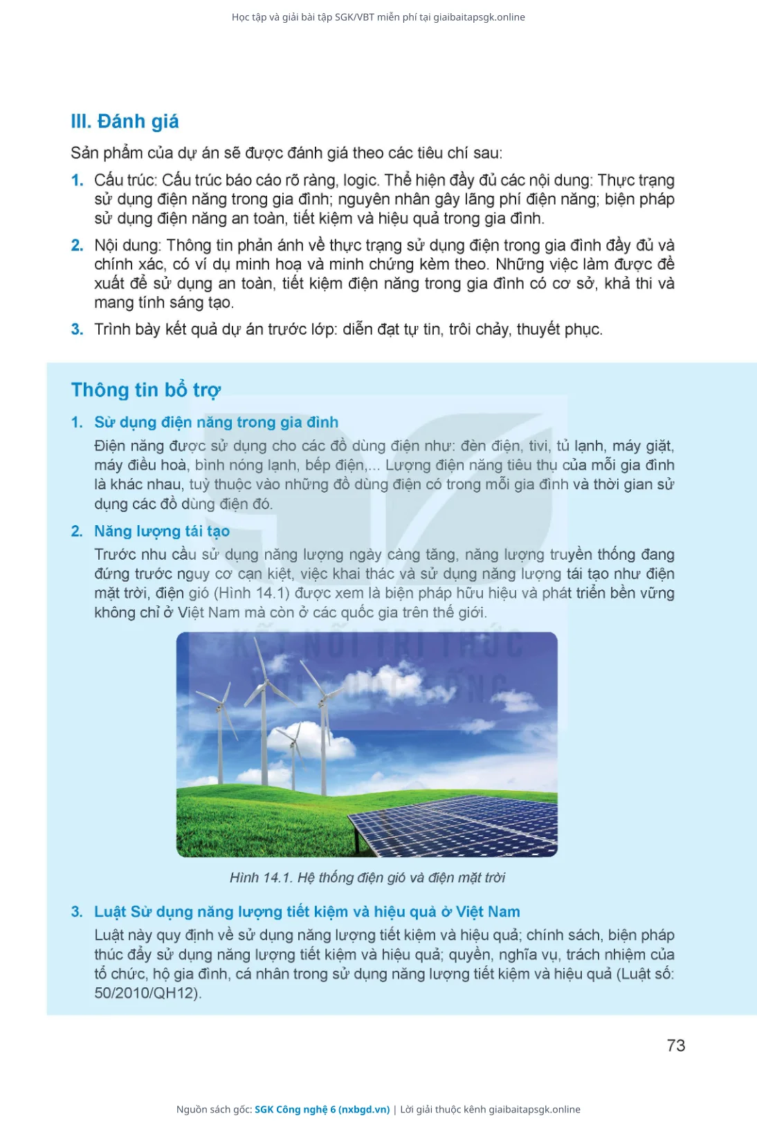 Trang 74 sách giáo khoa SGK Công nghệ 6 thu nhỏ