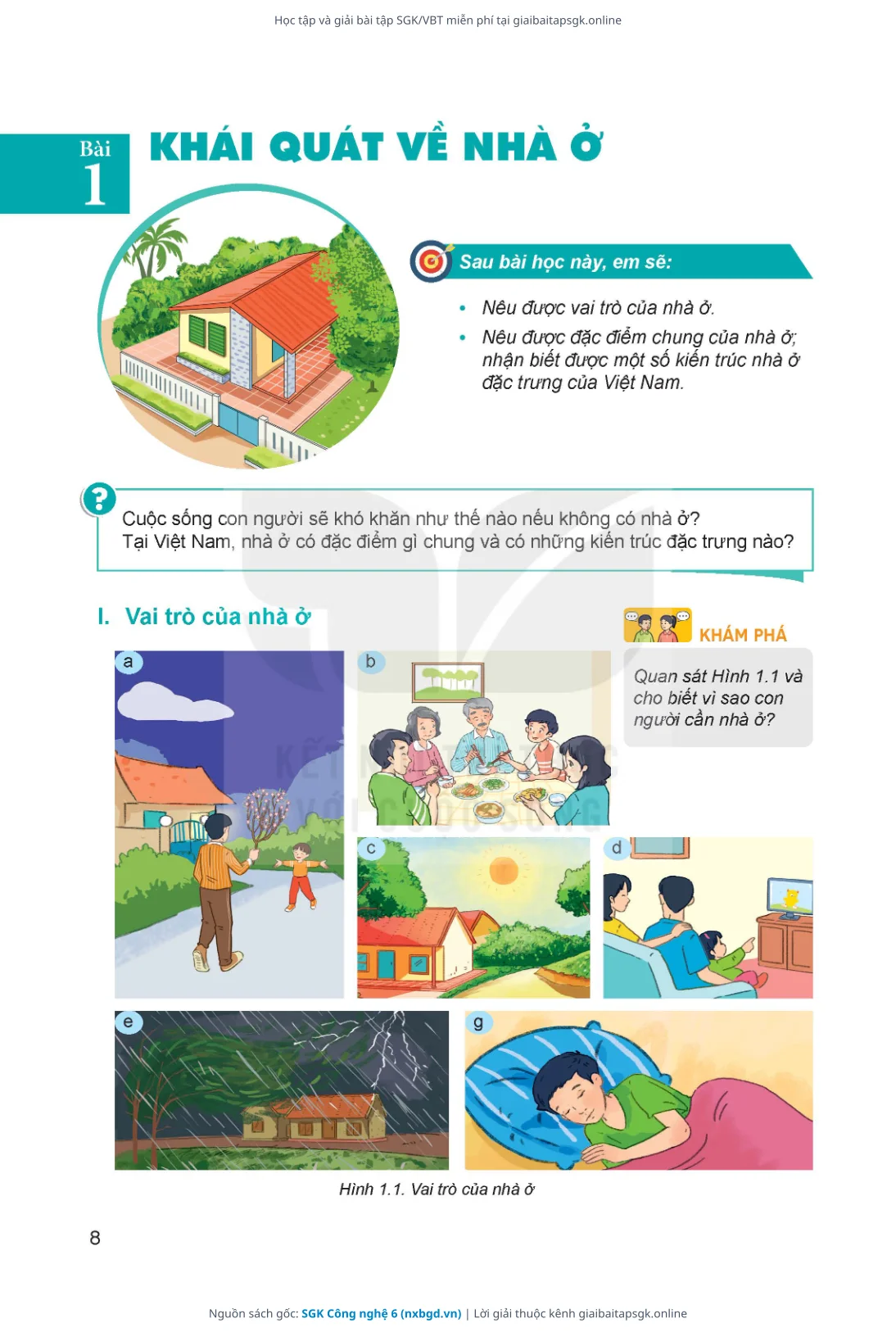 Trang 9 sách giáo khoa SGK Công nghệ 6 thu nhỏ
