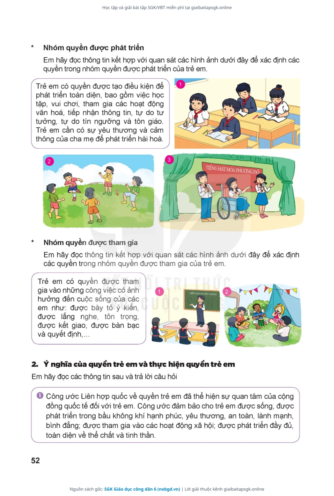 Trang 49 sách giáo khoa SGK Giáo dục công dân 6 bản chuẩn