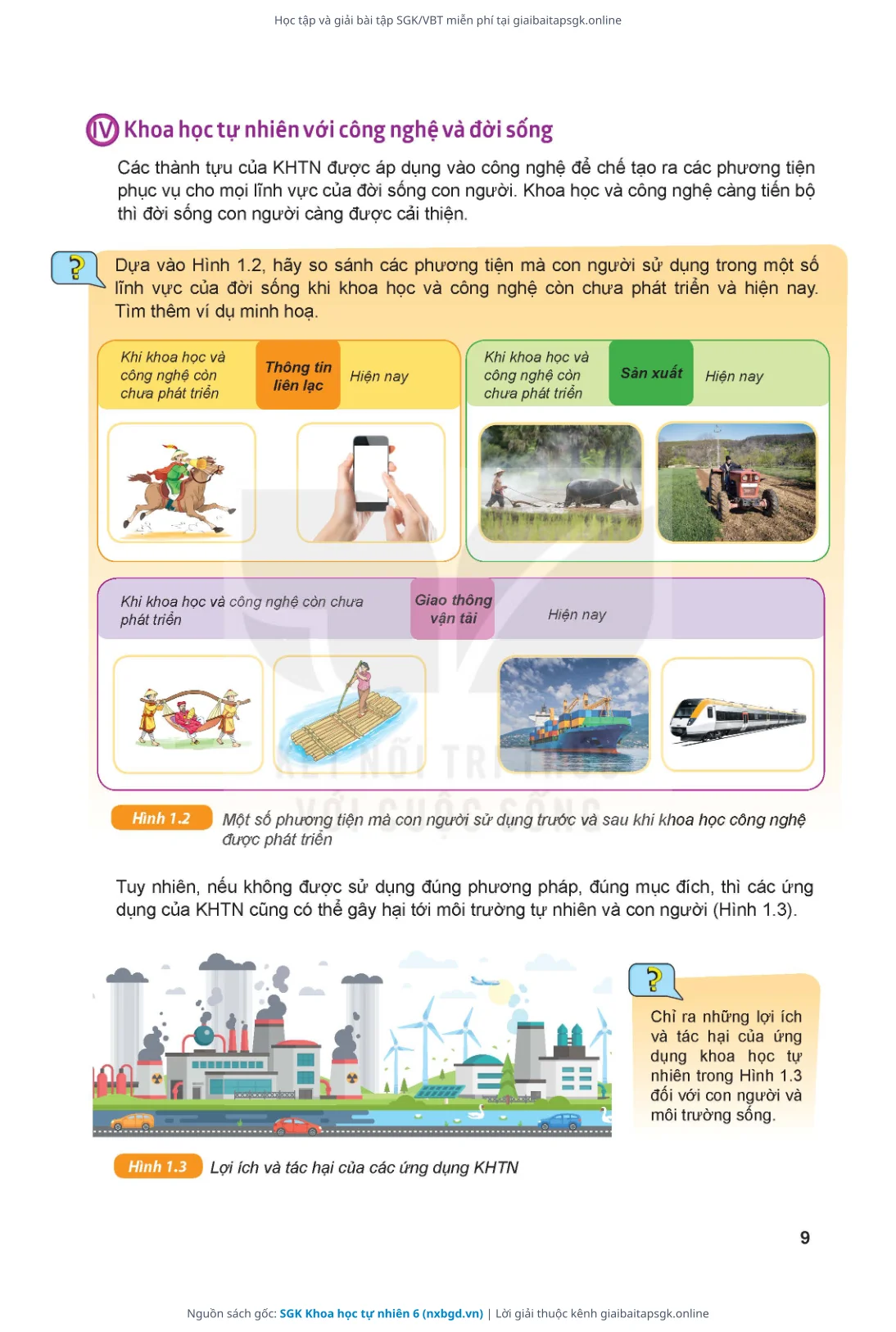 Trang 10 sách giáo khoa SGK Khoa học tự nhiên 6 thu nhỏ