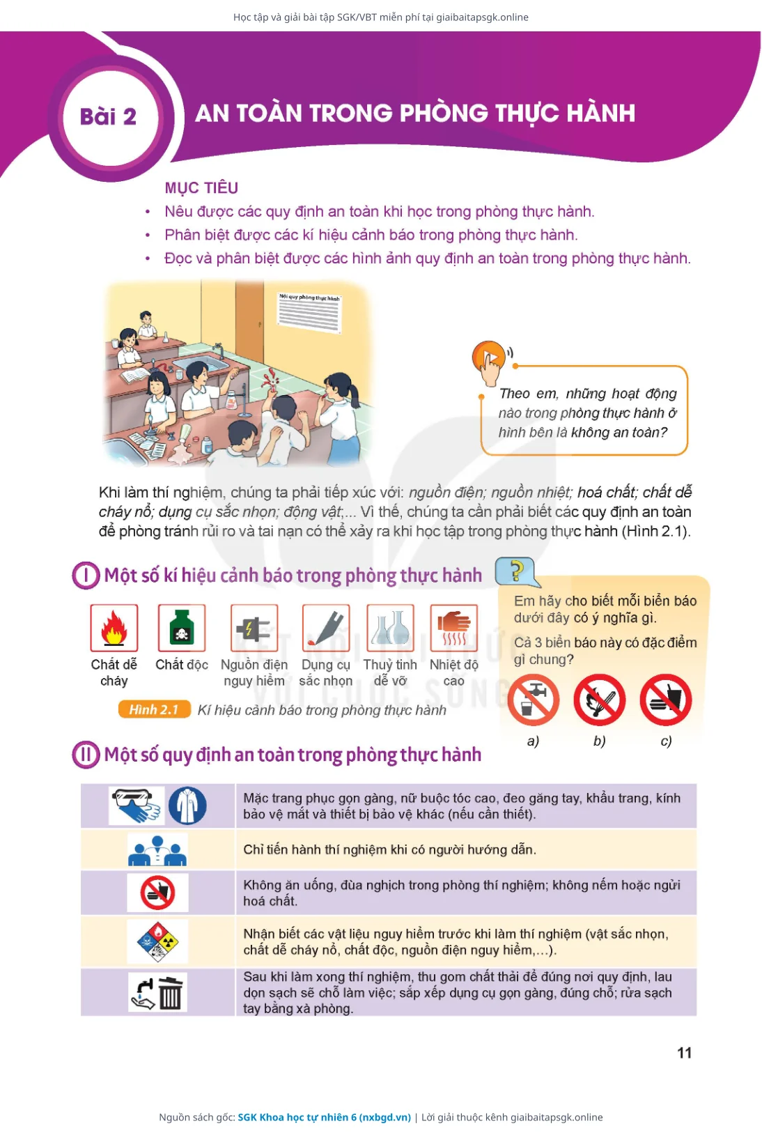 Trang 12 sách giáo khoa SGK Khoa học tự nhiên 6 thu nhỏ