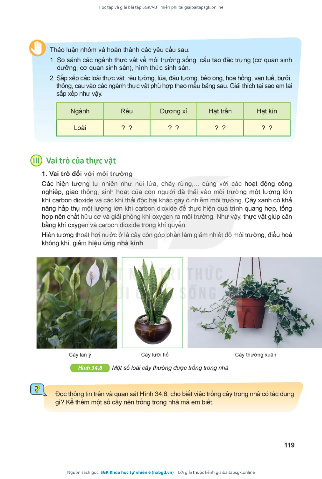 Trang 120 sách giáo khoa SGK Khoa học tự nhiên 6 thu nhỏ