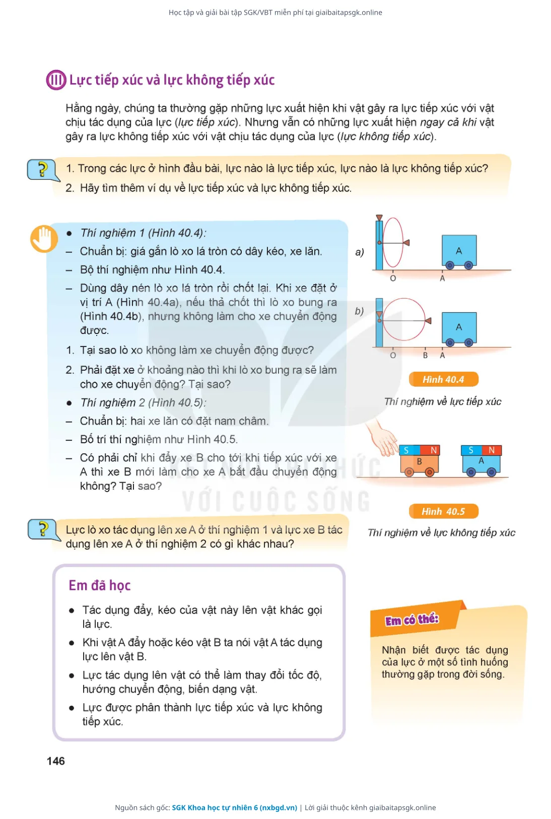 Trang 147 sách giáo khoa SGK Khoa học tự nhiên 6 thu nhỏ