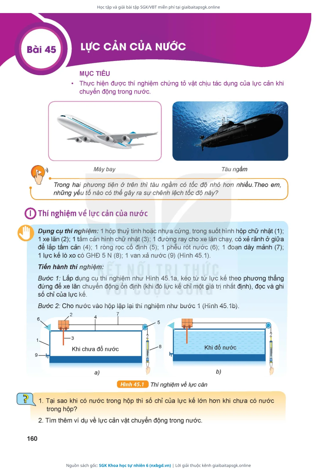 Trang 161 sách giáo khoa SGK Khoa học tự nhiên 6 thu nhỏ