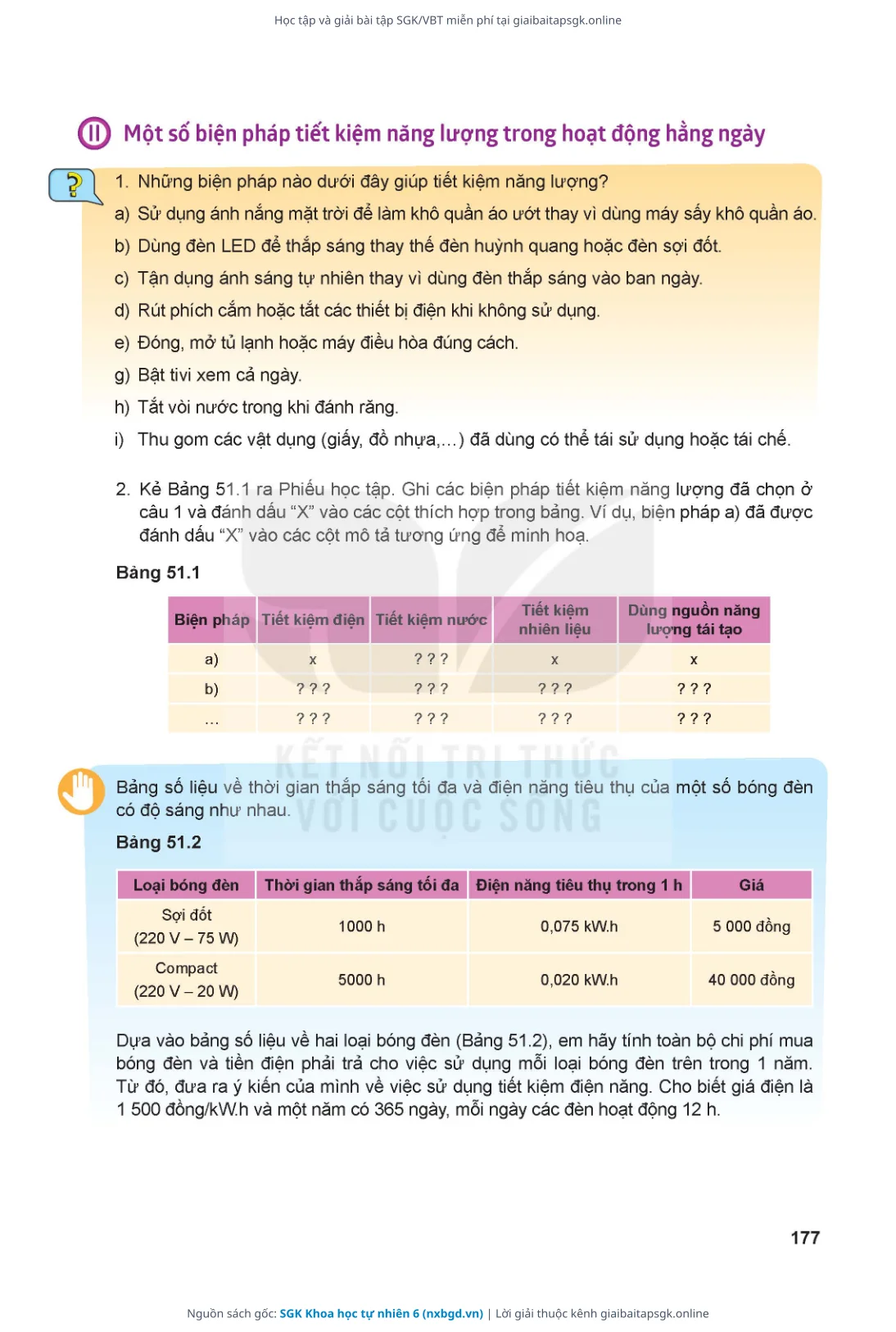 Trang 178 sách giáo khoa SGK Khoa học tự nhiên 6 thu nhỏ