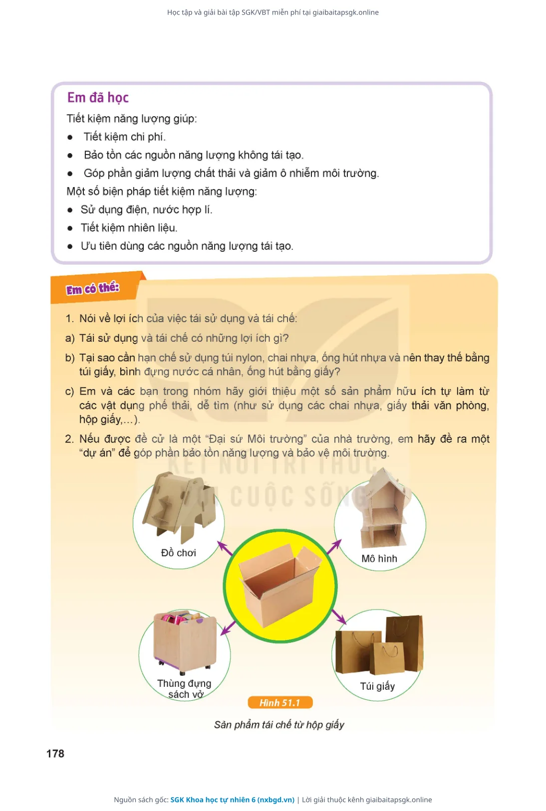 Trang 179 sách giáo khoa SGK Khoa học tự nhiên 6 thu nhỏ