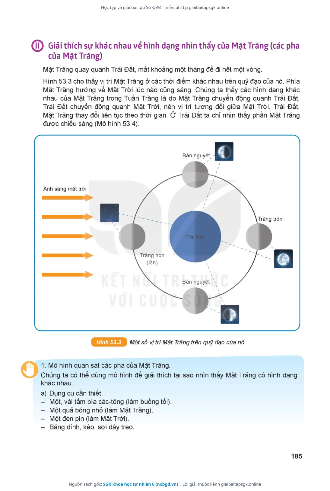 Trang 186 sách giáo khoa SGK Khoa học tự nhiên 6 thu nhỏ