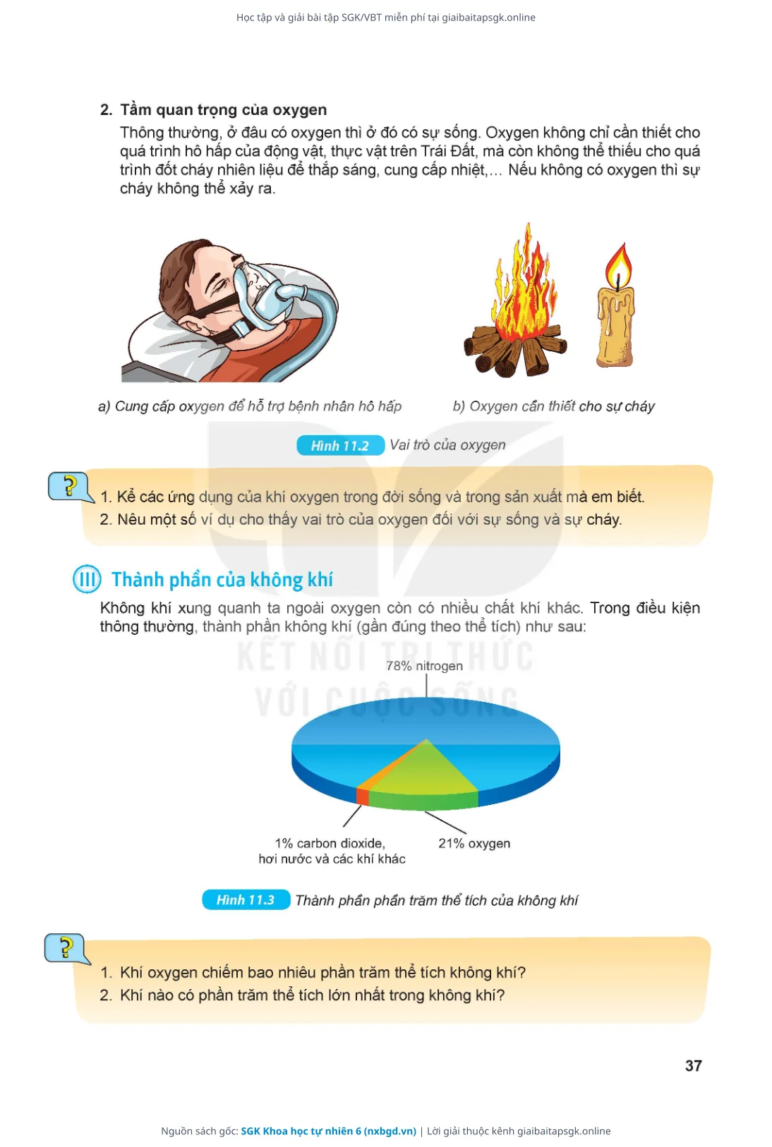 Trang 38 sách giáo khoa SGK Khoa học tự nhiên 6 thu nhỏ