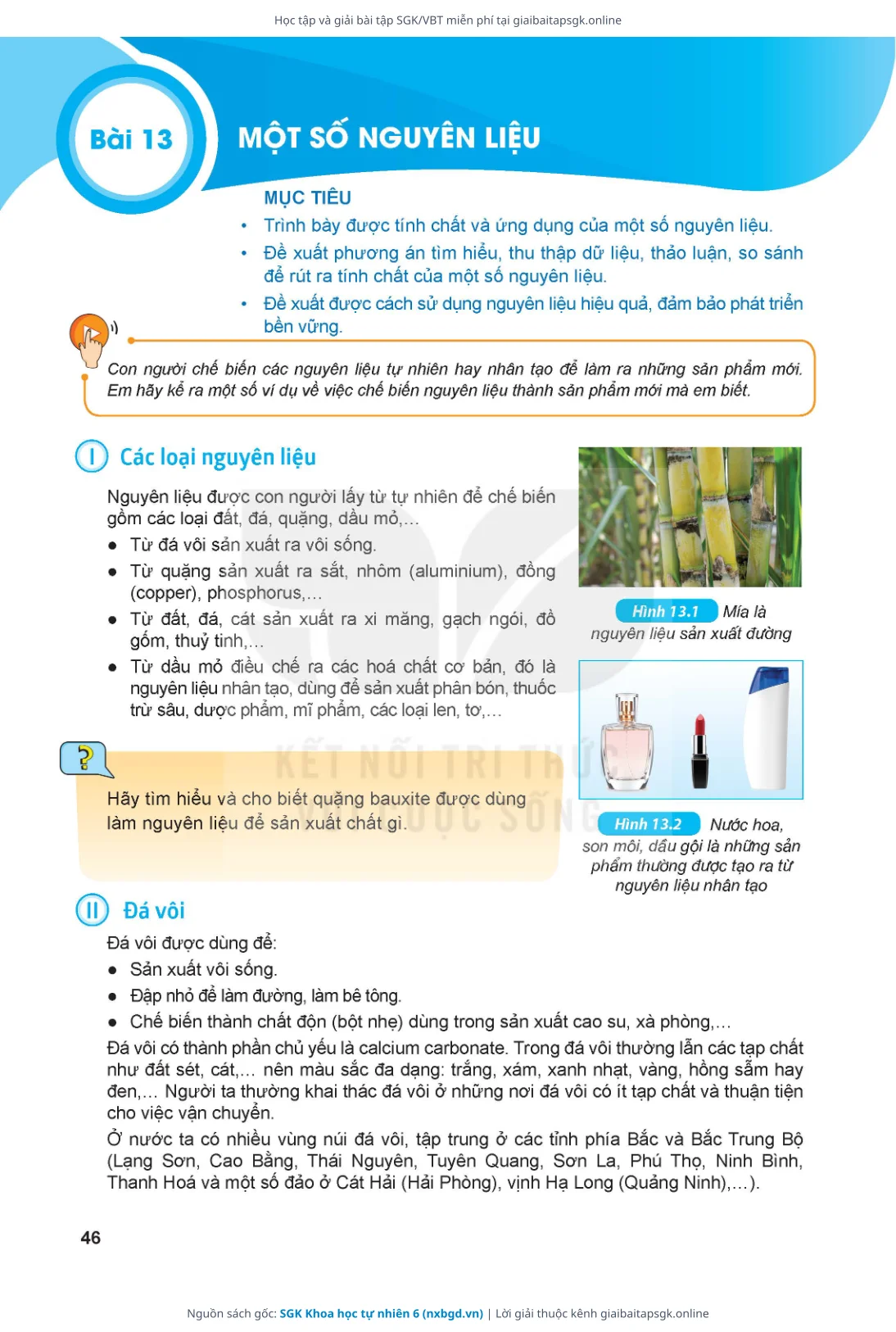 Trang 47 sách giáo khoa SGK Khoa học tự nhiên 6 thu nhỏ